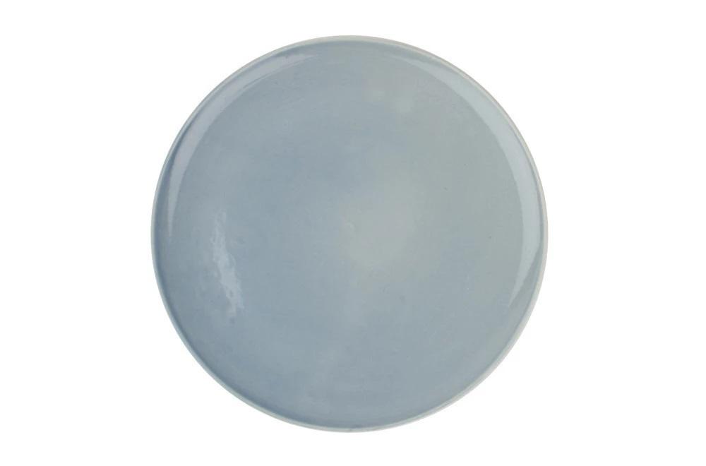 Canvas Home Shell Bisque Dinner Plate - Set of 4 Blue