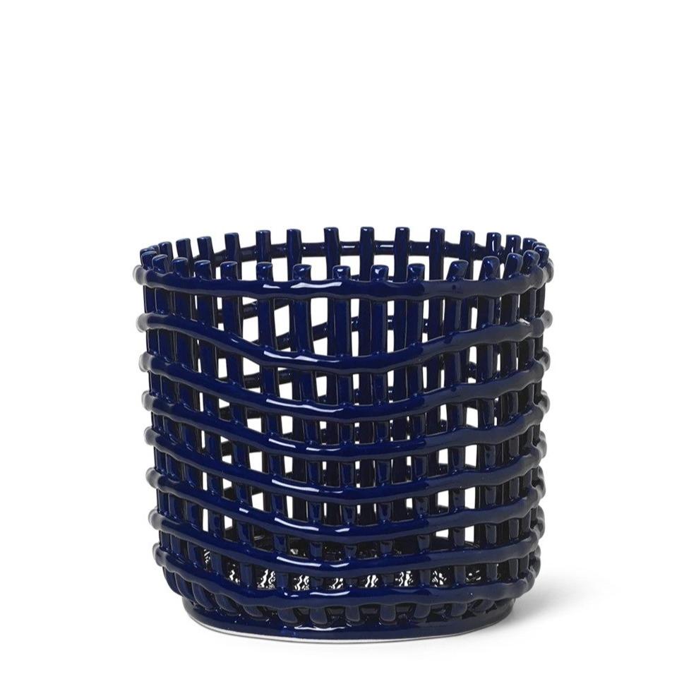 Ferm Living Ceramic Basket Small Cashmere