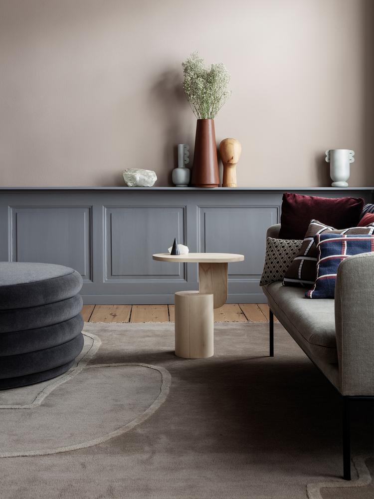 Ferm Living Turn Sofa 3 Seater Dark Grey Cotton