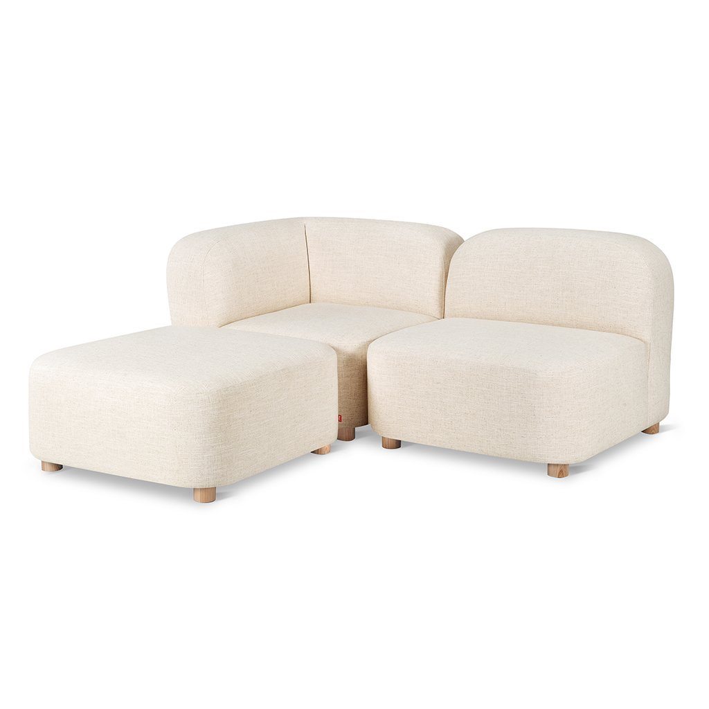 Gus Circuit Modular 3-pc Sectional Himalaya Cloud