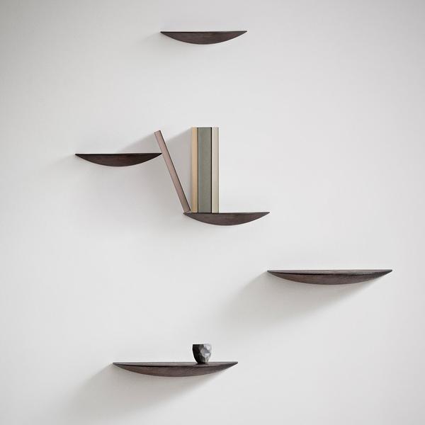 Menu Gridy Fungi Shelves Black Oak Small