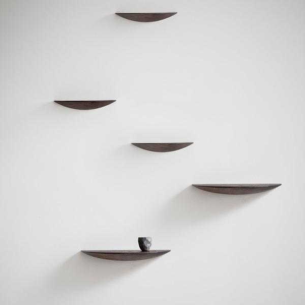 Menu Gridy Fungi Shelves Black Oak Small