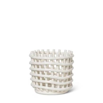 Ferm Living Ceramic Basket Small Cashmere