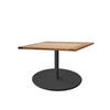 Cane-line Go Coffee Table Large Base - Square - Teak