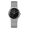 Braun BN-31BKSLMHL Ladies’ Black Dial, Stainless Steel Mesh Band 