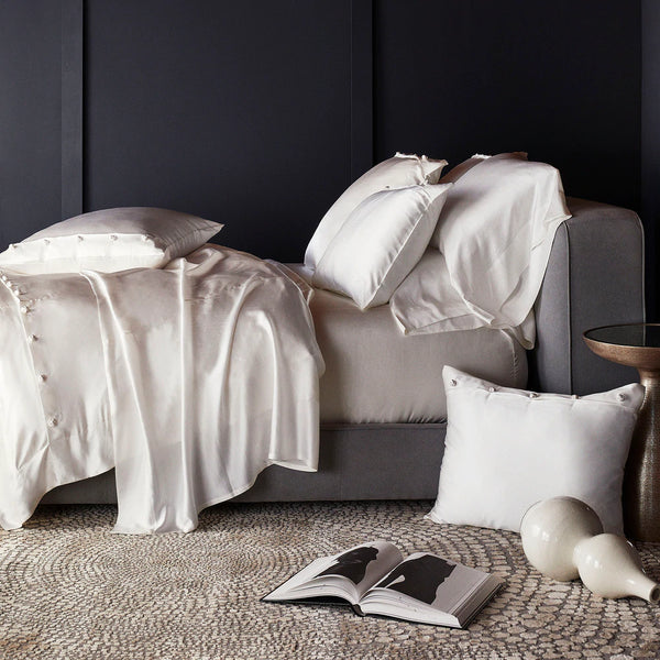 Ann Gish Charmeuse Euro Sham w/ French Knots