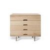 Kalon Simple 4-Drawer Dresser Ash 