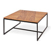 GUS Tobias Coffee Table - Square Walnut / Black 